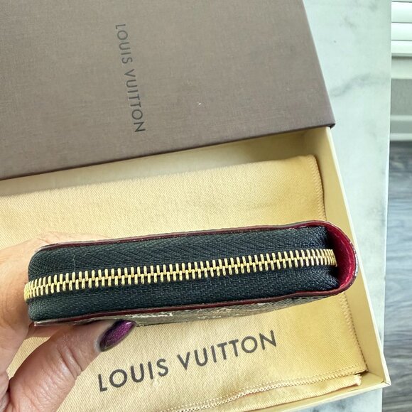 Louis Vuitton Monogram Multicolor Zippy Coin Purse Black Pink Full Set EUC - Picture 6 of 13